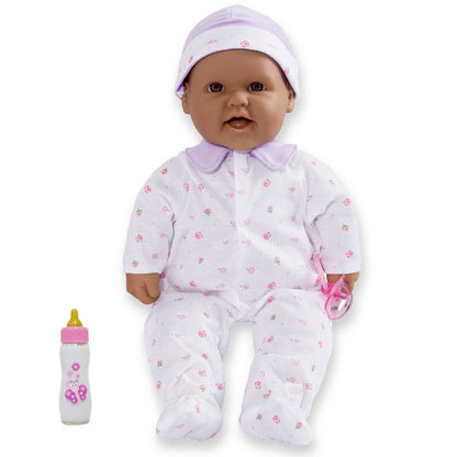 JC Toys La Baby Soft 16-inch Doll - Purple Outfit with Pacifier