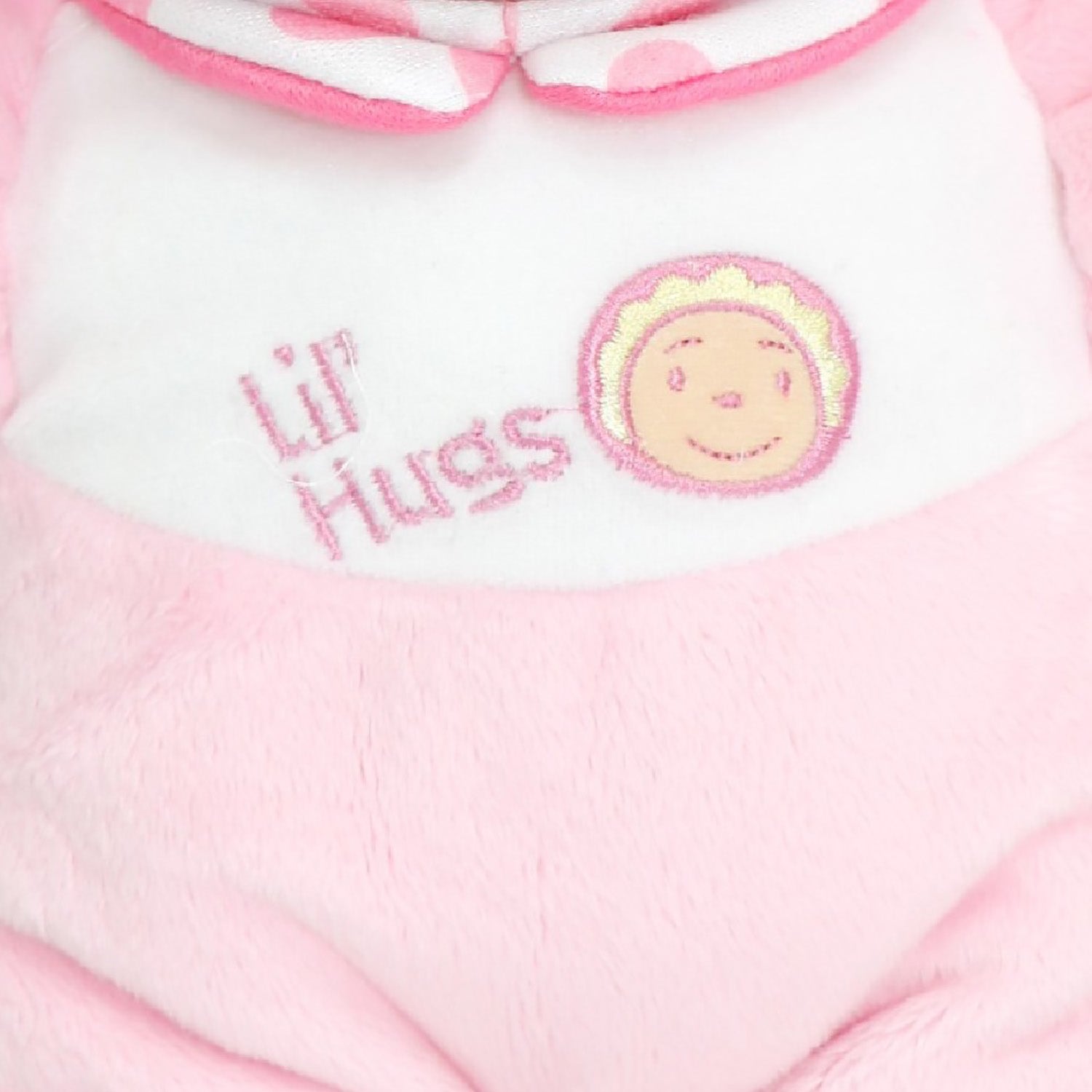 JC Toys Lil' Hugs - First Soft Doll with Vinyl Face and Rattle, 12" Caucasian