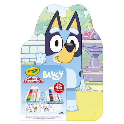 Crayola Bluey Color & Sticker Kit - Creative Art Travel Set