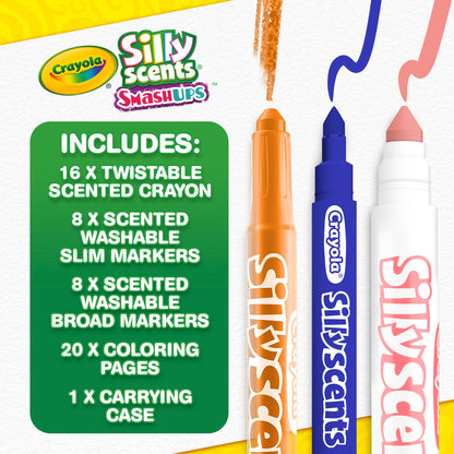 Crayola Silly Scents Mini Inspiration Art Case - Scented Markers & Crayons