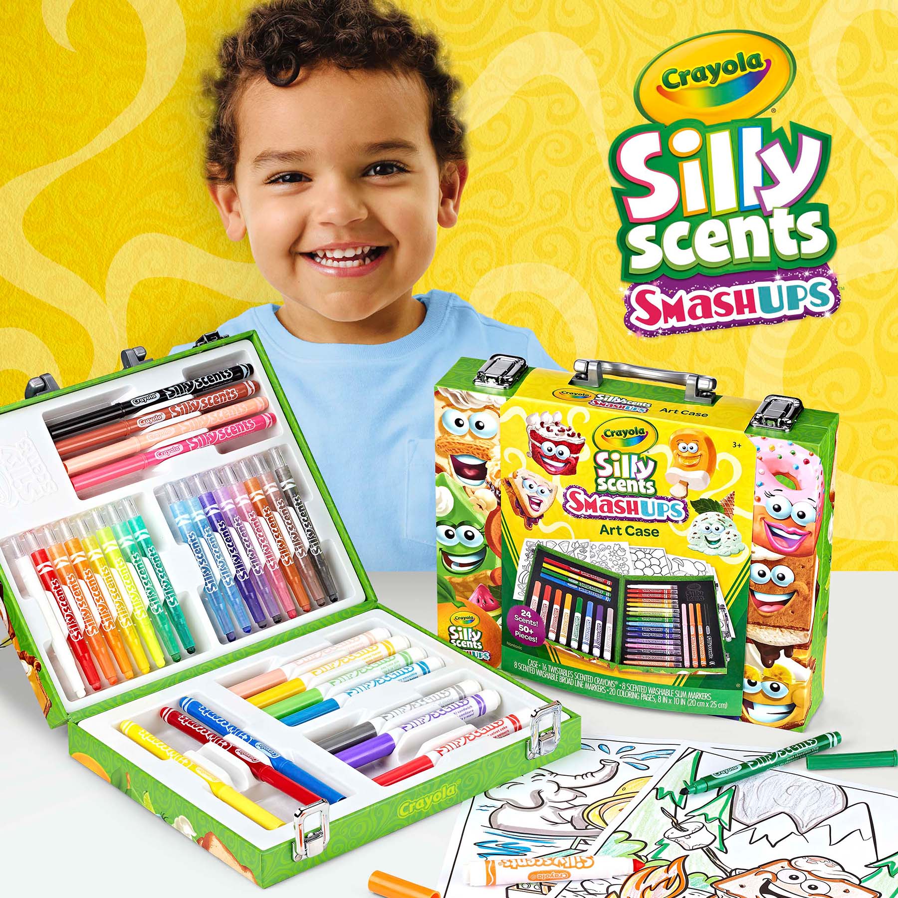 Crayola Silly Scents Mini Inspiration Art Case - Scented Markers & Crayons