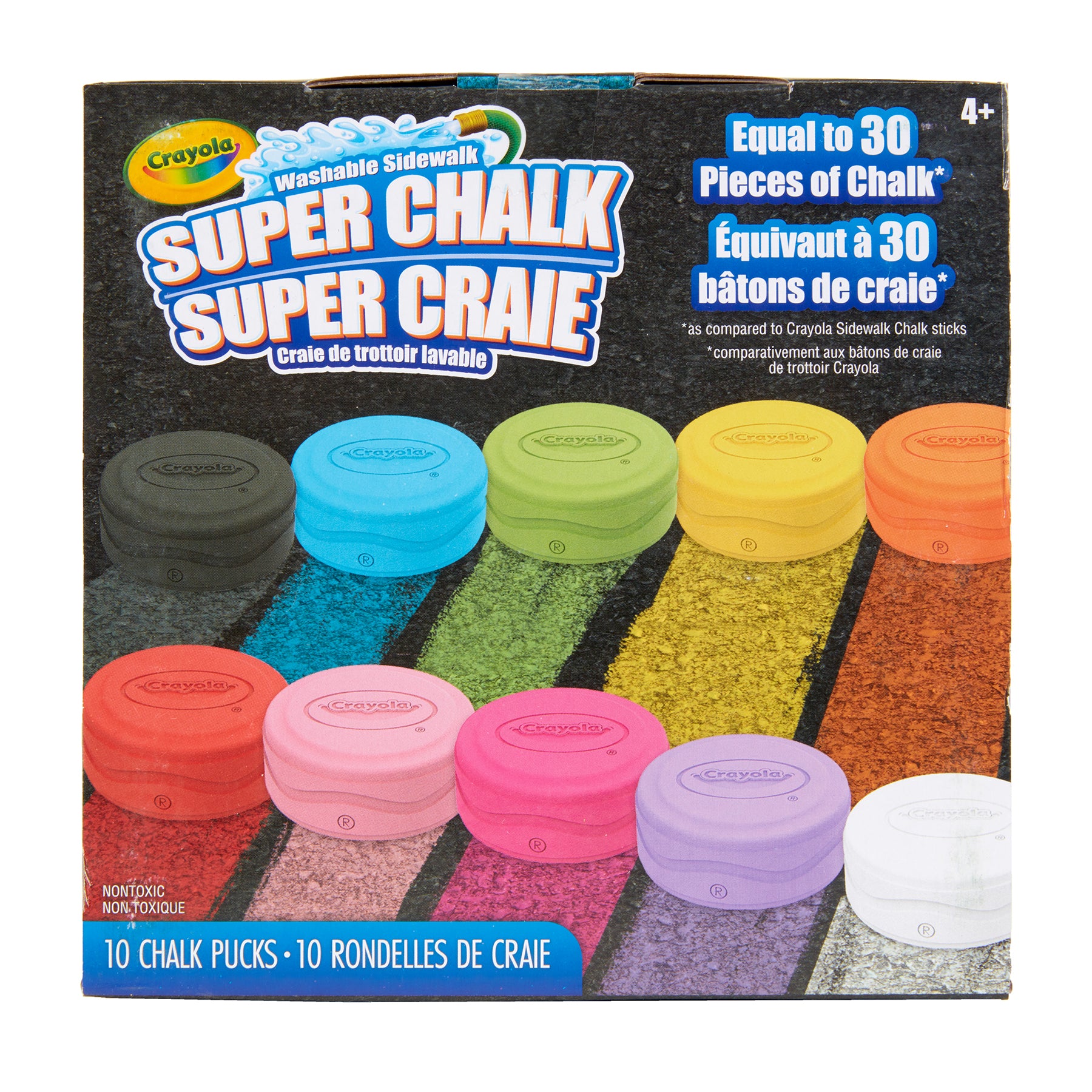 Crayola Super Chalk Rainbow Creativity Set - 10 Vibrant Colors