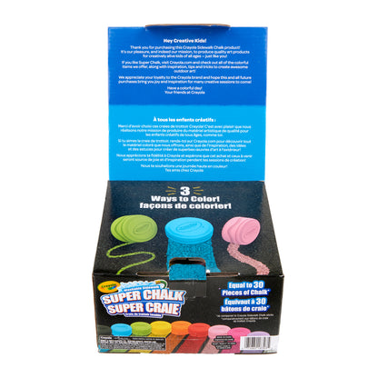 Crayola Super Chalk Rainbow Creativity Set - 10 Vibrant Colors