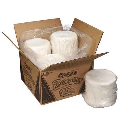 Crayola Air-Dry Clay Bulk Pack - 25 lbs, Natural White