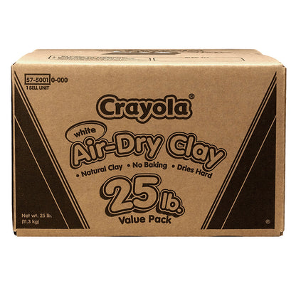 Crayola Air-Dry Clay Bulk Pack - 25 lbs, Natural White