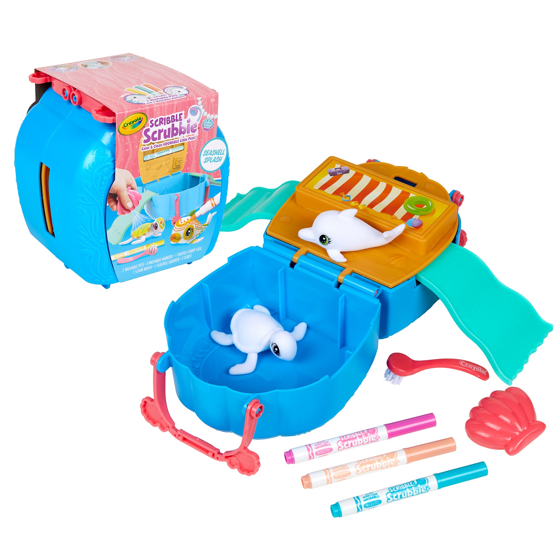 Crayola Scribble Scrubbie Ocean Pets Playset - Seashell Splash