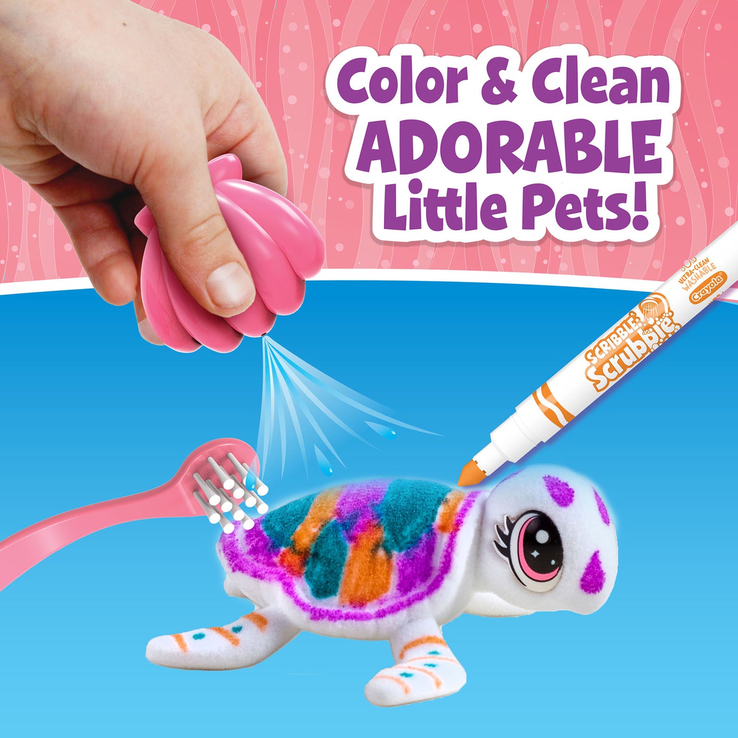 Crayola Scribble Scrubbie Ocean Pets Playset - Seashell Splash