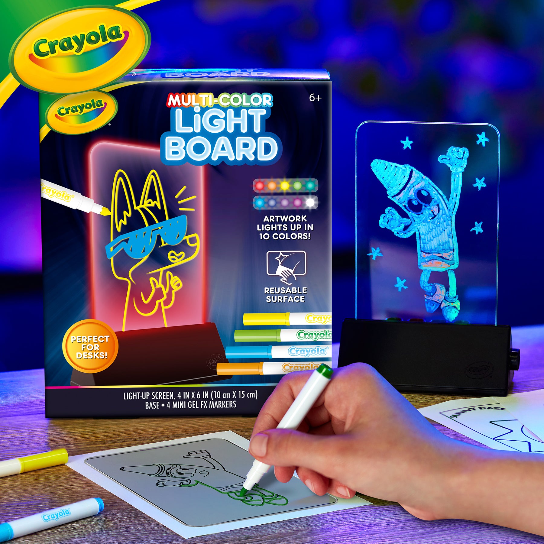 Crayola Multi-Color Light Board Drawing Tablet - Vibrant Colors