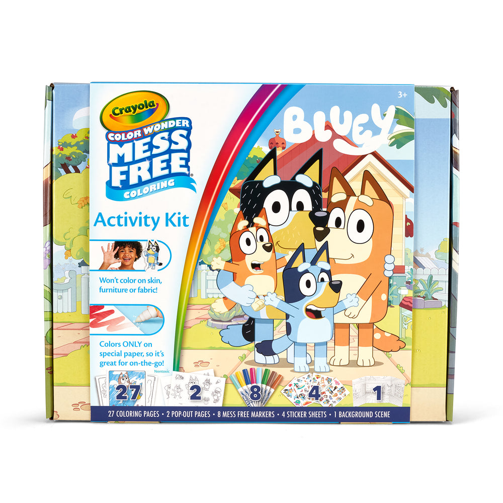 Crayola Color Wonder Bluey Activity Kit - Mess-Free Art Set