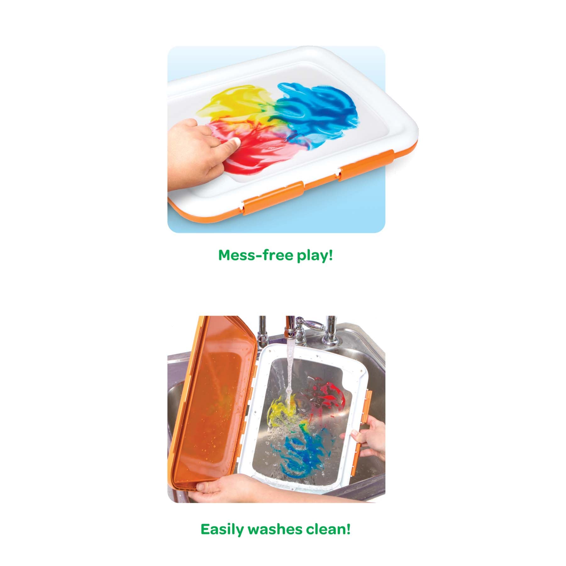 Crayola Easy-Clean Fingerpaint Set - Vibrant Toddler Art Kit