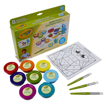 Crayola Spill-Proof Washable Paint Kit for Kids