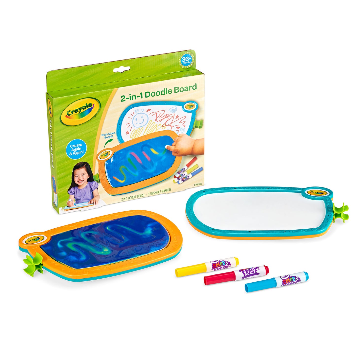 Crayola Double Doodle Board for Young Kids - Dual-Sided Drawing Tablet