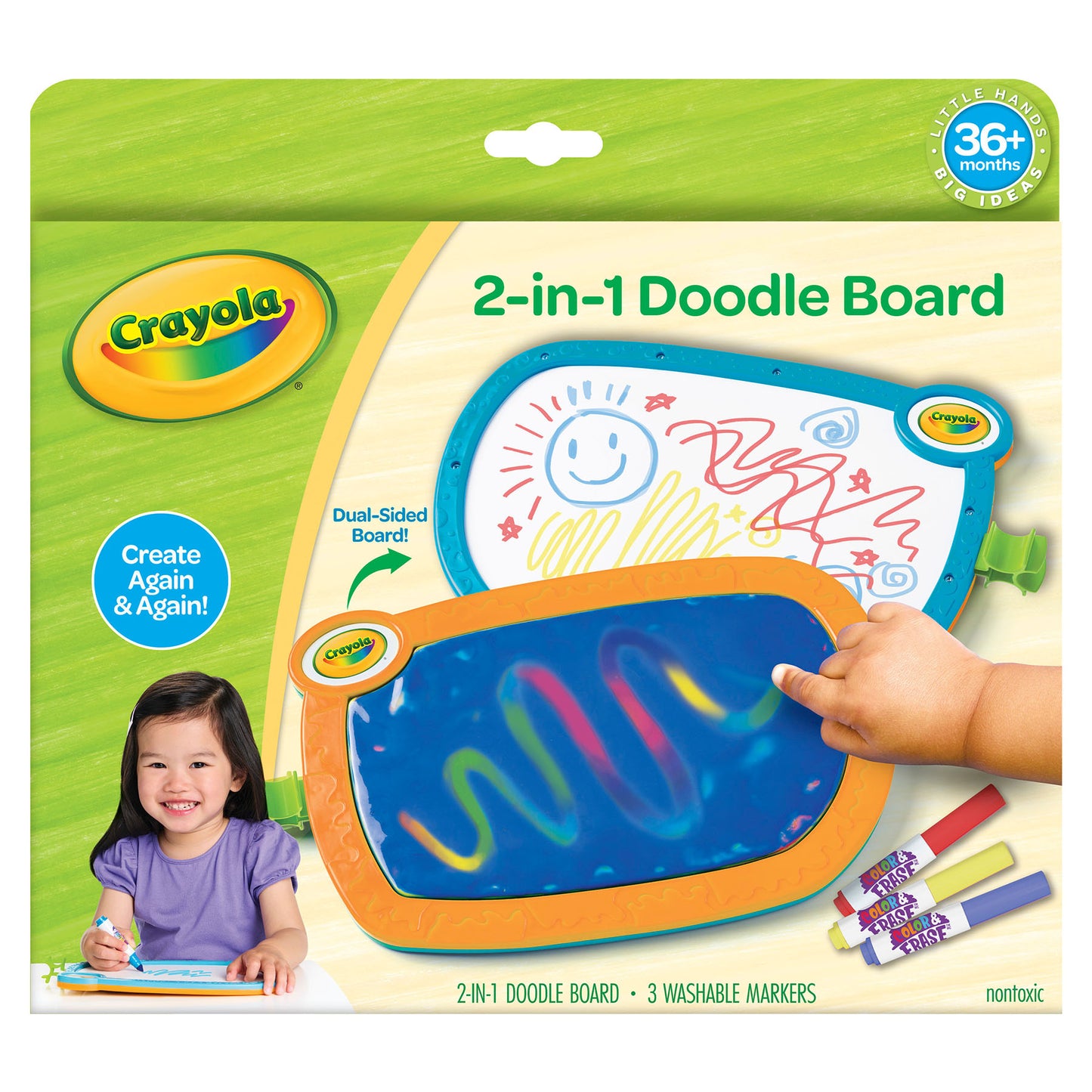 Crayola Double Doodle Board for Young Kids - Dual-Sided Drawing Tablet