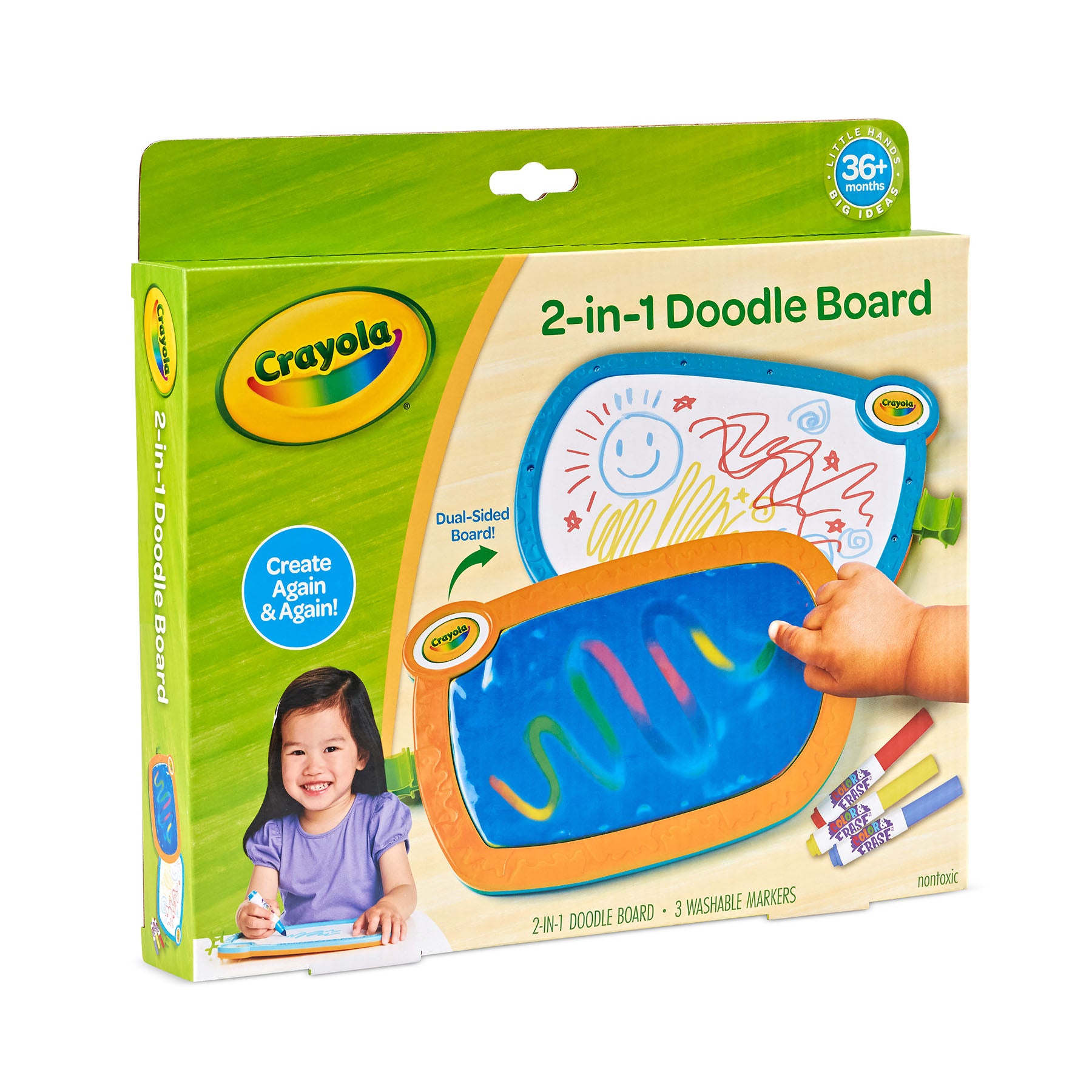 Crayola Double Doodle Board for Young Kids - Dual-Sided Drawing Tablet