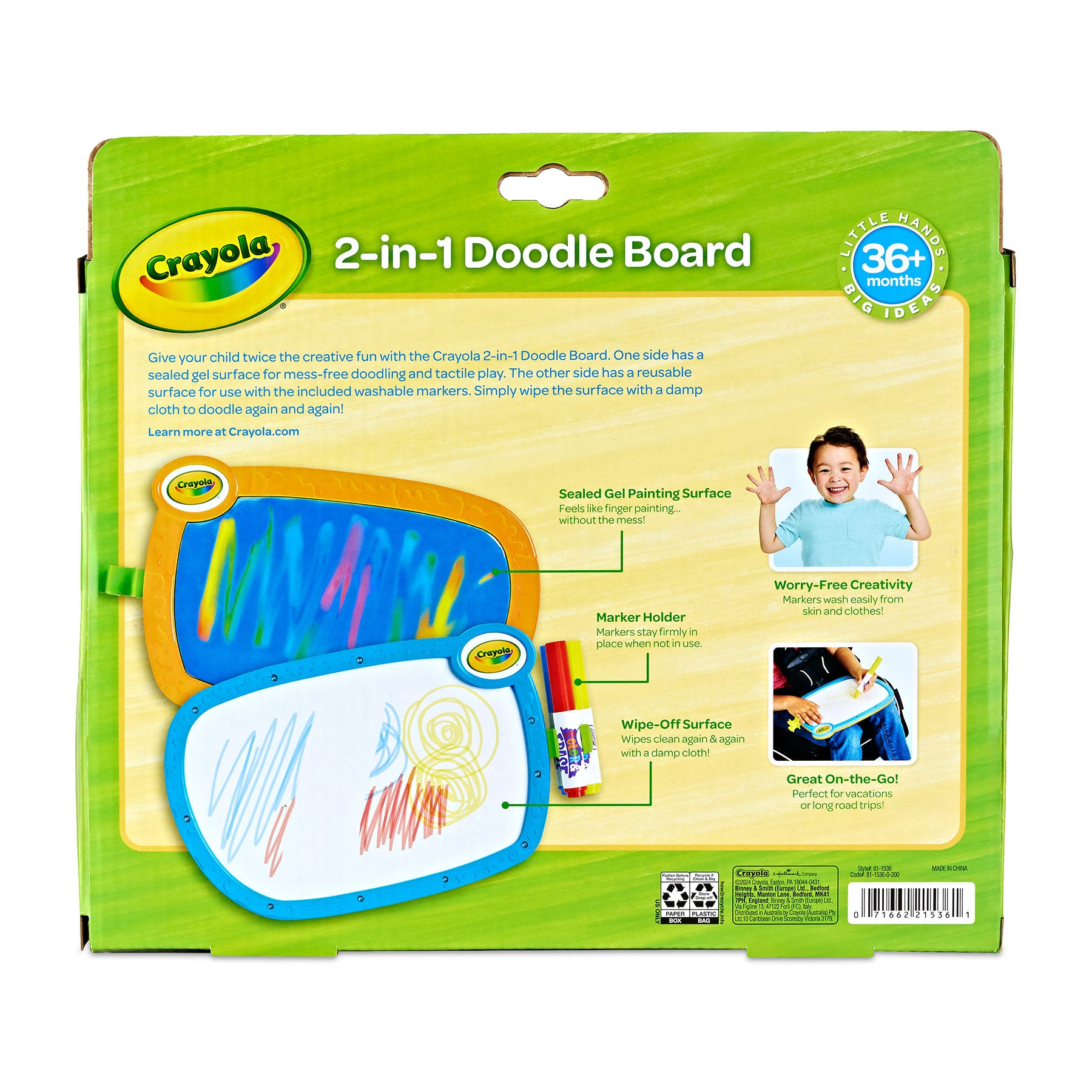 Crayola Double Doodle Board for Young Kids - Dual-Sided Drawing Tablet