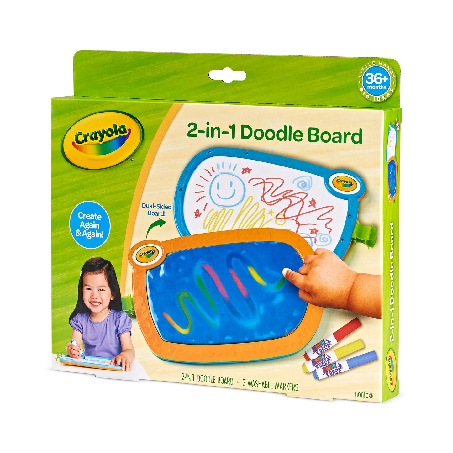 Crayola Double Doodle Board for Young Kids - Dual-Sided Drawing Tablet