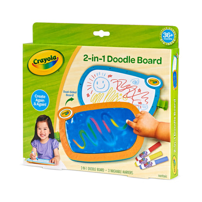 Crayola Double Doodle Board for Young Kids - Dual-Sided Drawing Tablet