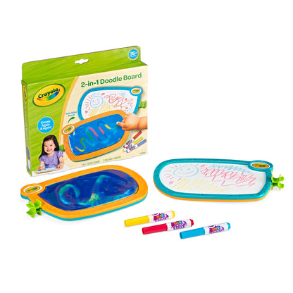 Crayola Double Doodle Board for Young Kids - Dual-Sided Drawing Tablet