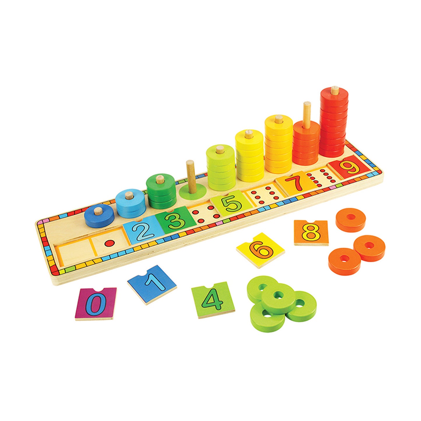 Bigjigs Toys Learn to Count Wooden Puzzle - Educational Counting Toy