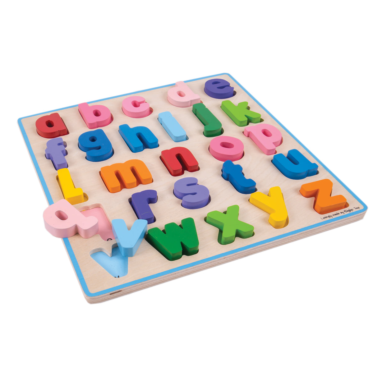 Bigjigs Toys Alphabet Adventure - Colorful Lowercase Chunky Puzzle