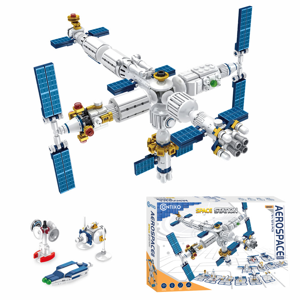 Contixo BK07 Aerospace Series 573-Piece Space Station Building Block Set