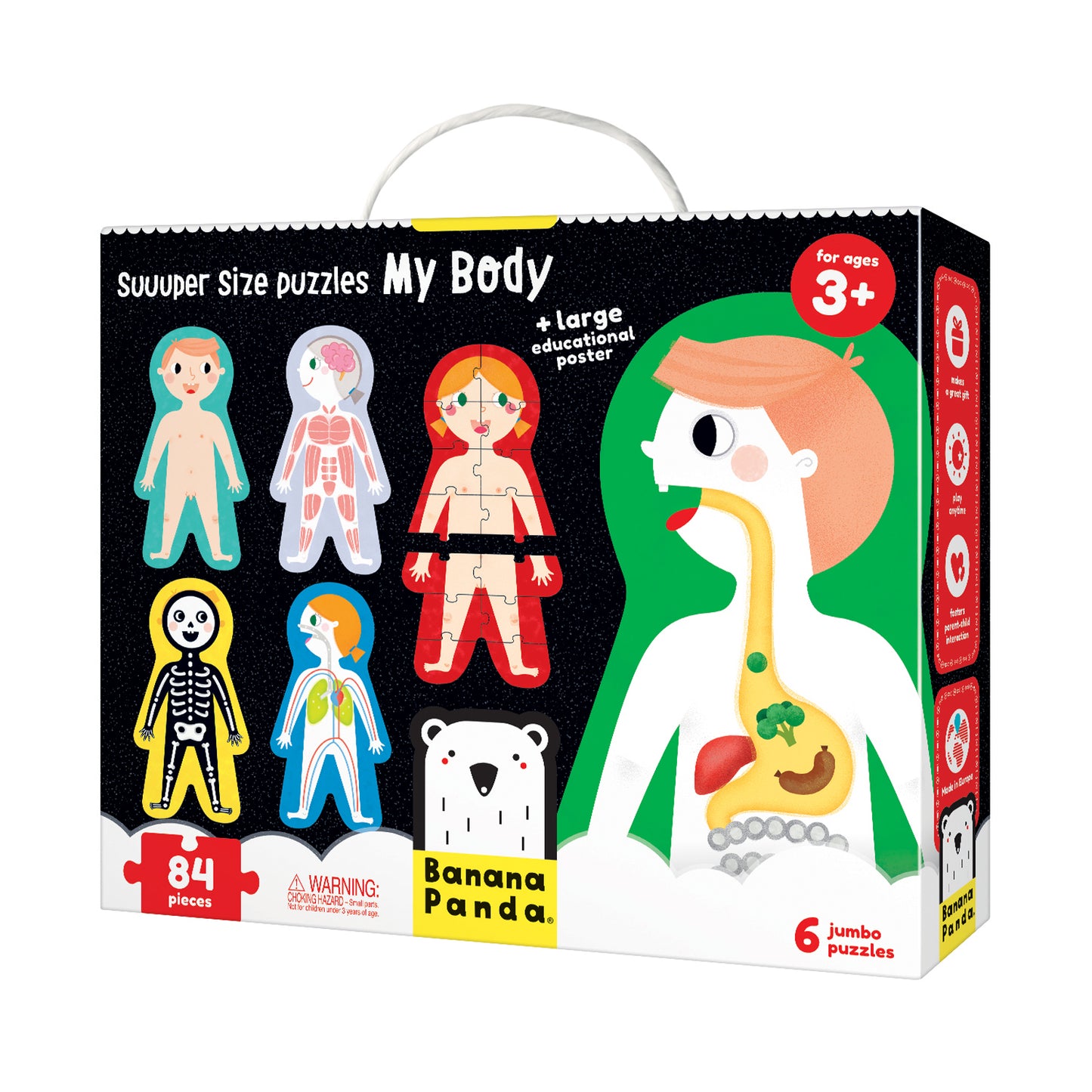 Banana Panda Suuper Size My Body Puzzle - Educational Human Anatomy Game