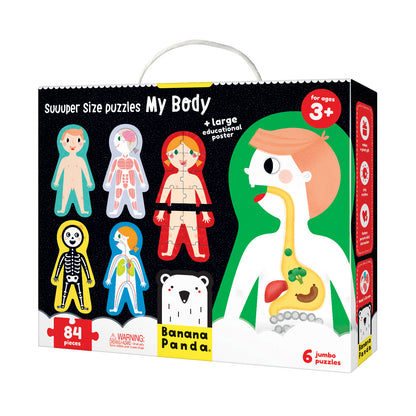 Banana Panda Suuper Size My Body Puzzle - Educational Human Anatomy Game