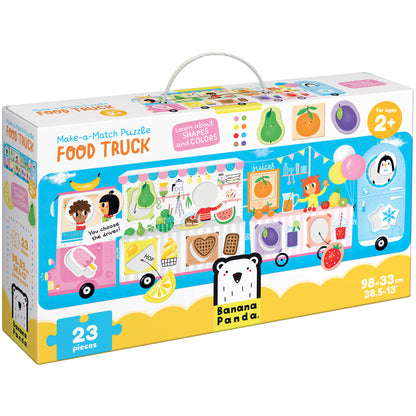 Banana Panda Food Truck Make-a-Match Jumbo Puzzle - 23 pc