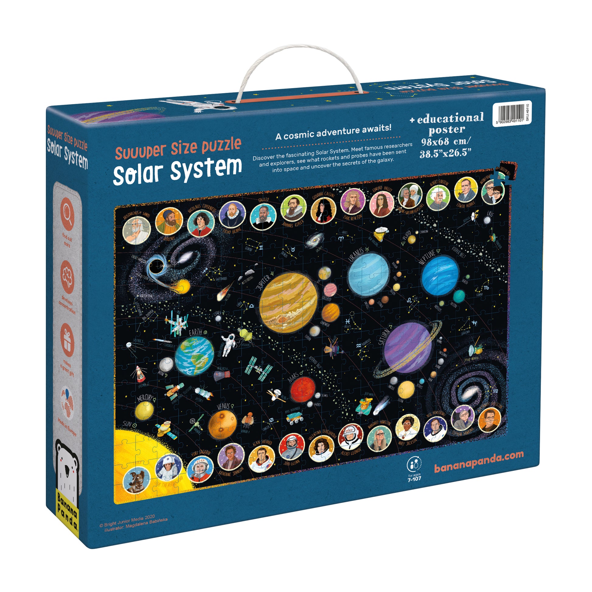 Banana Panda Suuuper Size Solar System Floor Puzzle - 300 pc