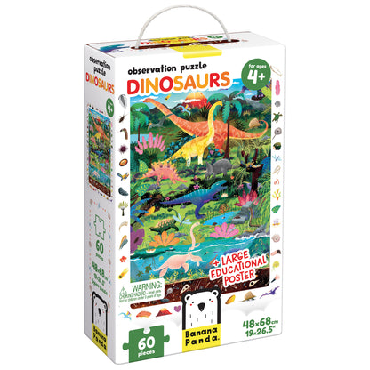 Banana Panda Dinosaurs Observation Floor Puzzle - 60 pc