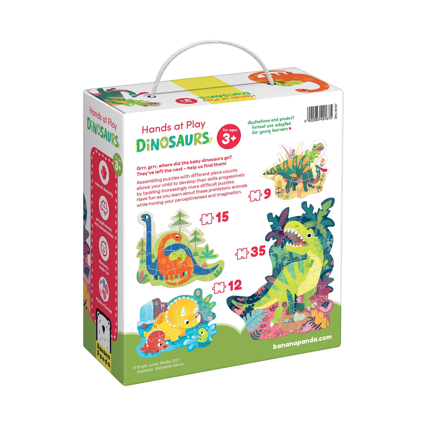 Ban  h  Dis t Dinosaurs Jigsaw Puzzle - 71 pc