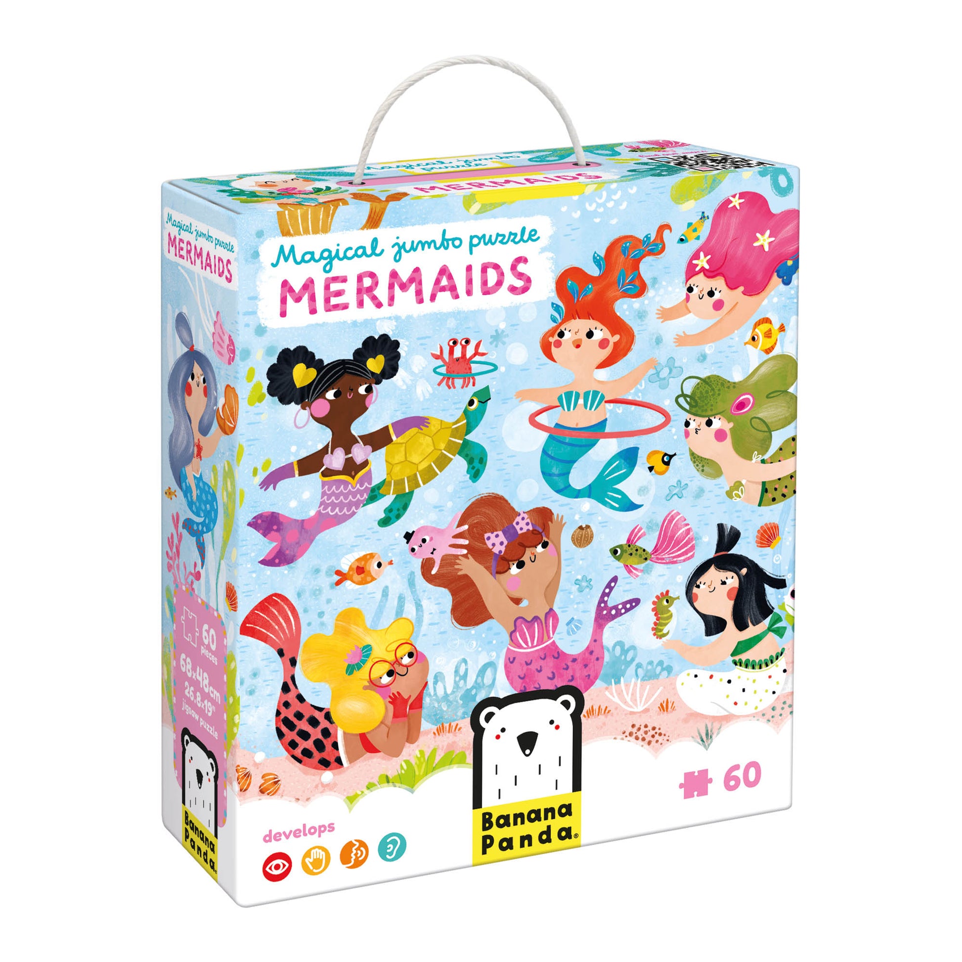 Banana Panda Magical Jumbo Puzzle Mermaids - 60 pc