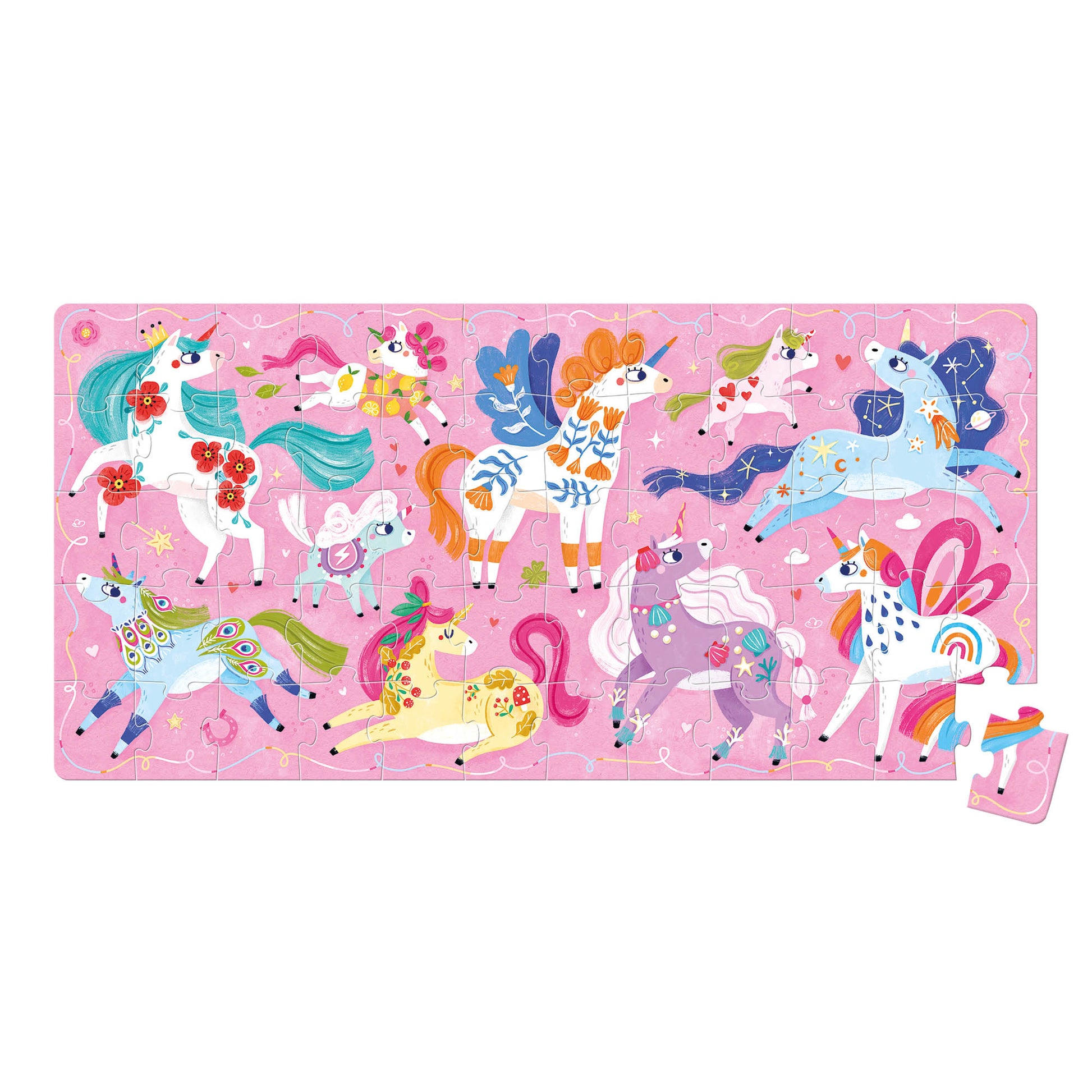 Banana Panda I Love Unicorns Puzzle - 60 pc