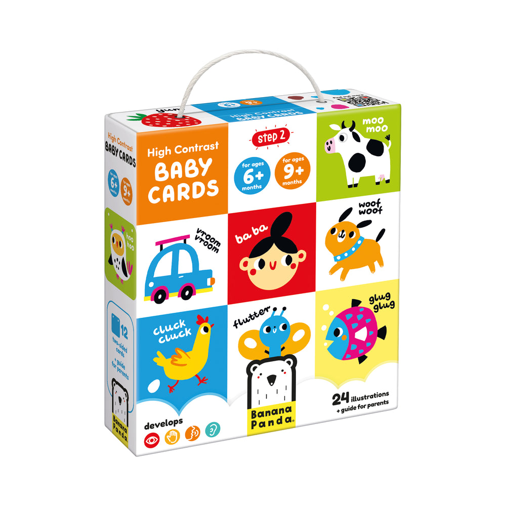 Banana Panda High Contrast Baby Cards – Visual Development Set 6m+ 9m+