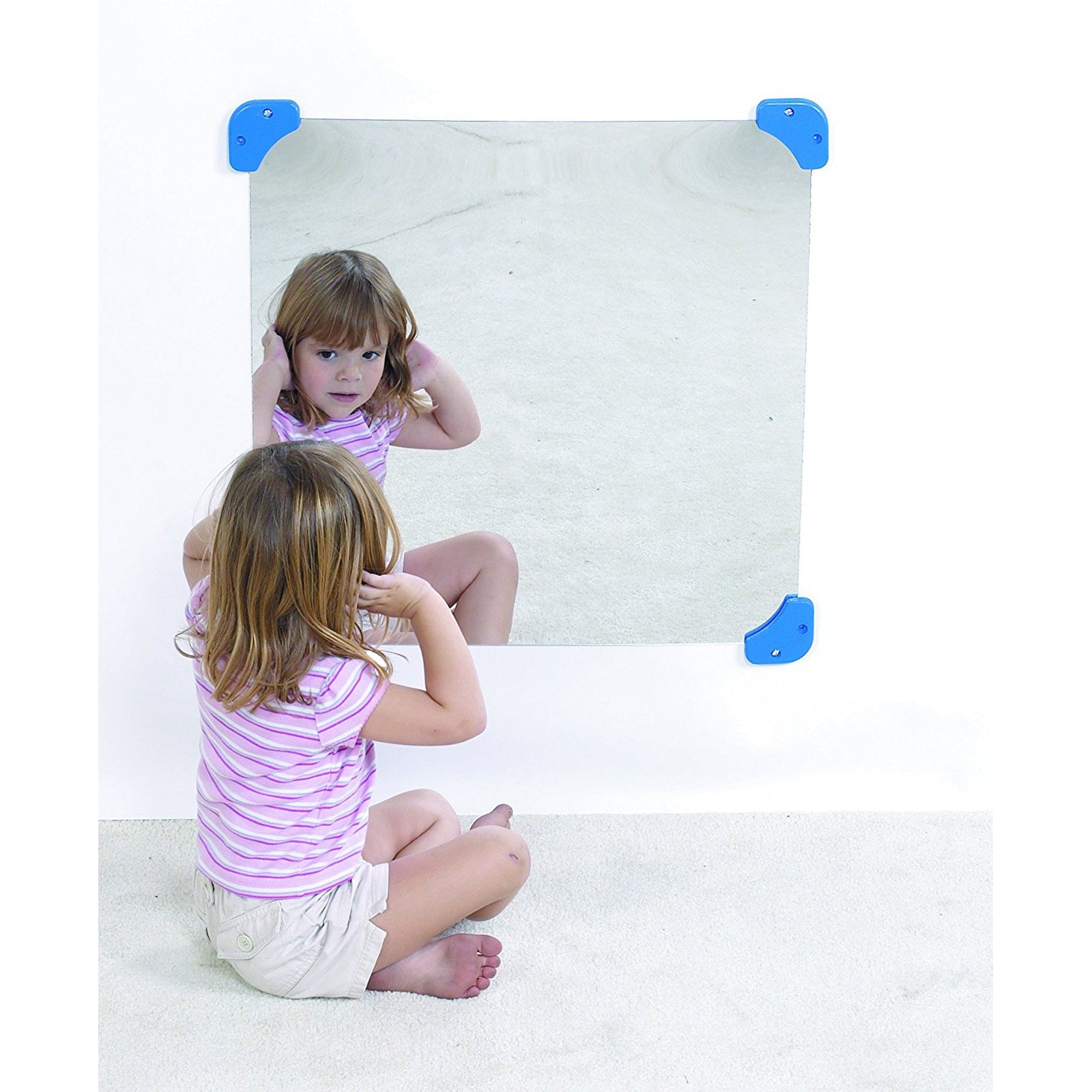 Children's Factory 24" Square Mirror – Interactive Play Mirror