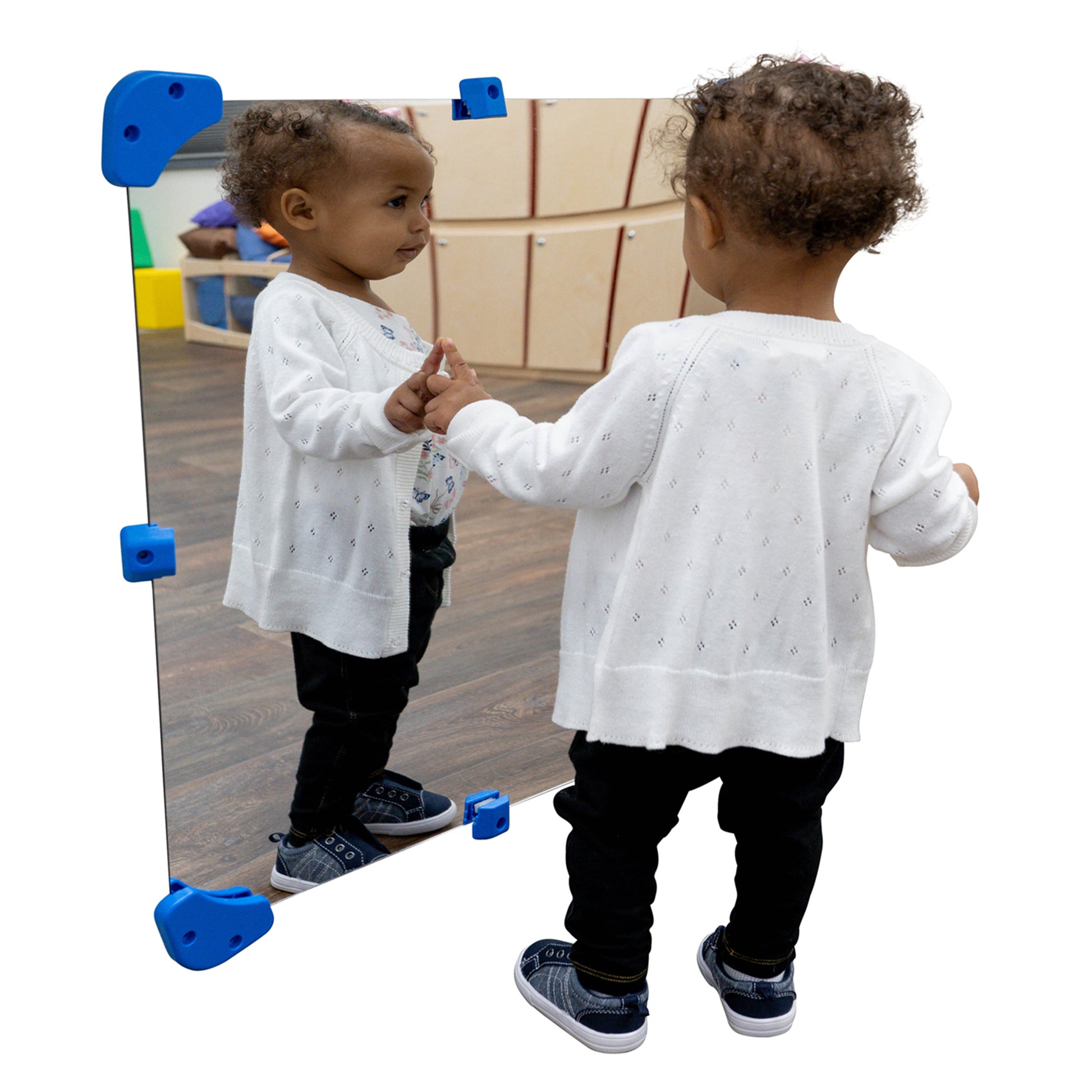 Children's Factory 24" Square Mirror – Interactive Play Mirror