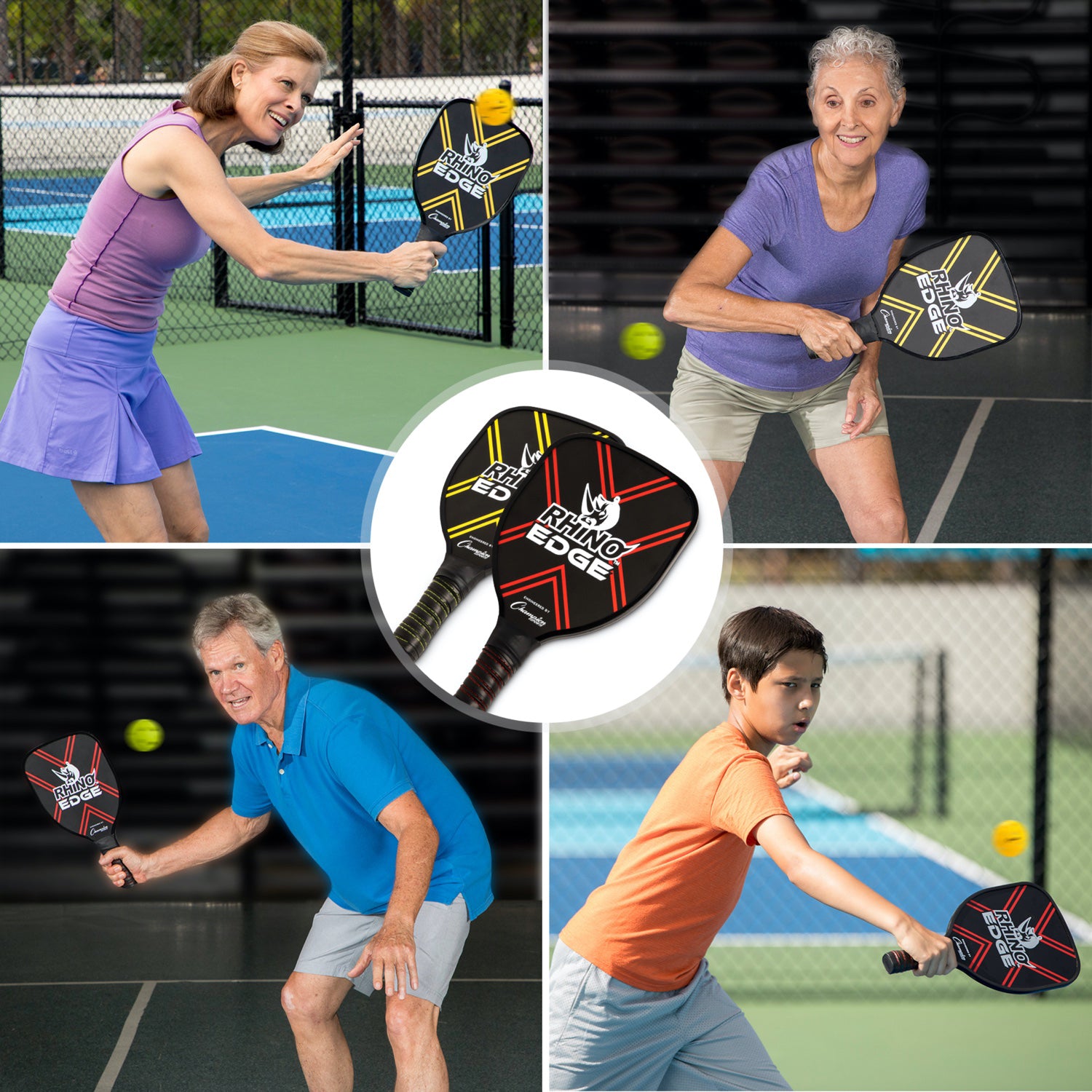 Champion Sports Rhino Pickleball Edge 2 Player Set