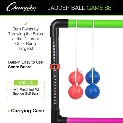 Champion Sports Ladder Ball Game Set - Outdoor Fun for All Ages