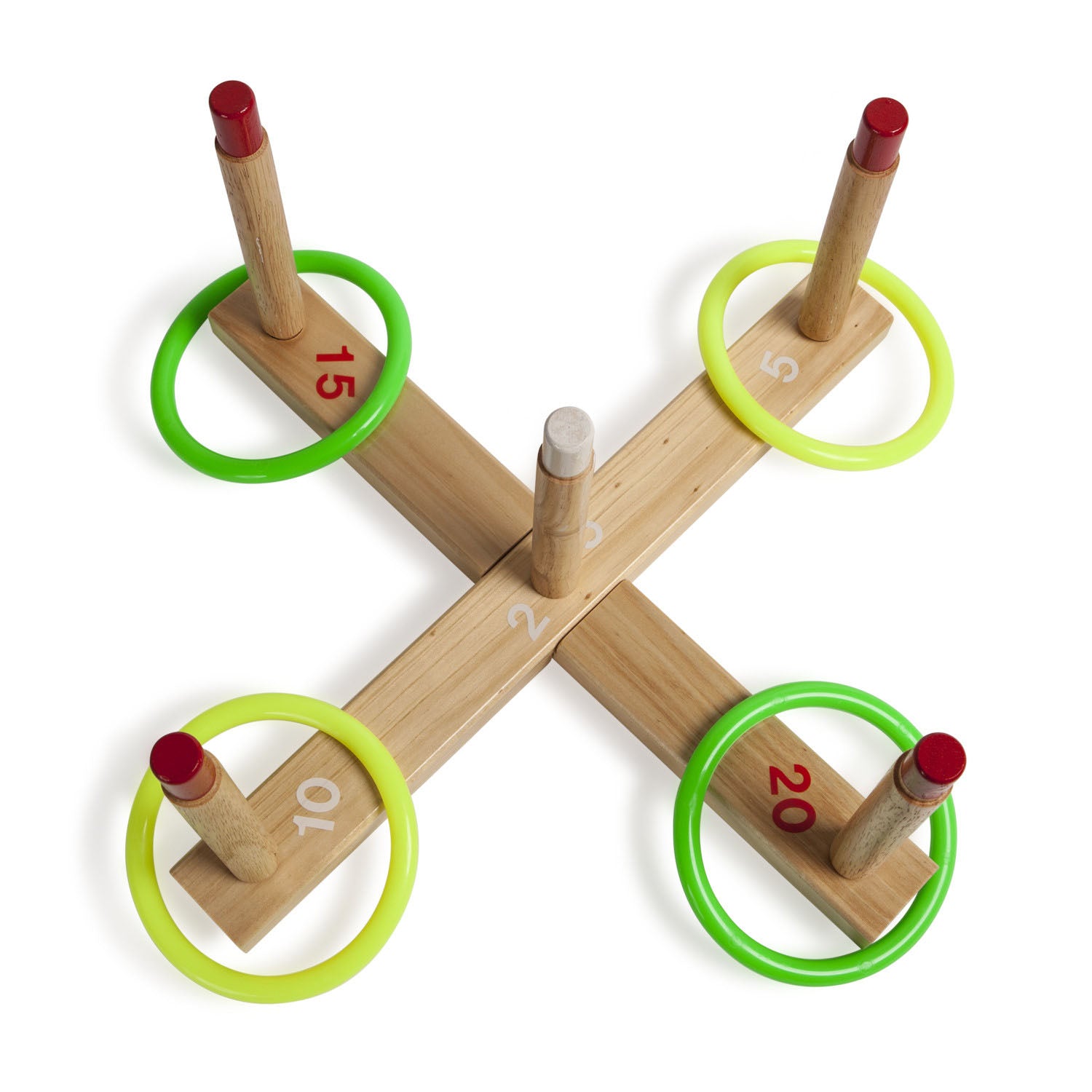 Champion Sports Classic Wooden Ring Toss Game Set