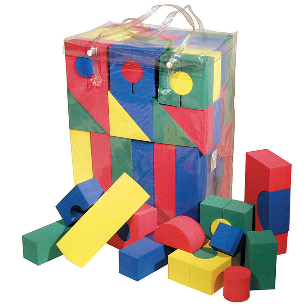 WonderFoam 68-Piece Activity Blocks Set in Primary Colors