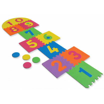 WonderFoam Hopscotch Play Mat Adventure, 26 Bright Pieces