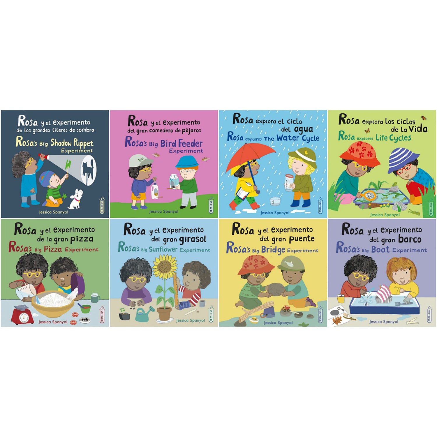 Child's Play Books Rosa's Workshop Bilingual STEM 8-Book Set