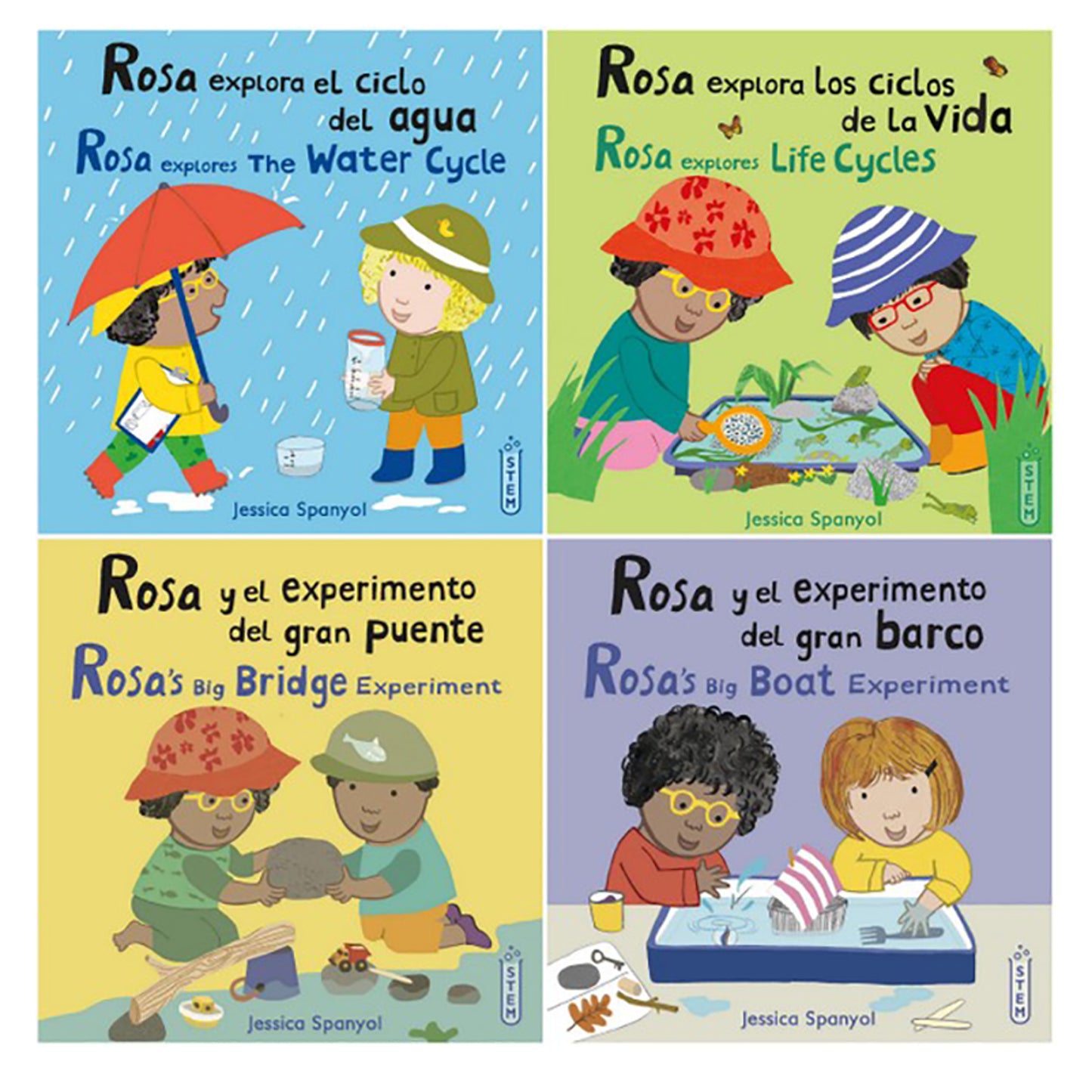 Child's Play Books Rosa's Workshop Bilingual STEM 8-Book Set