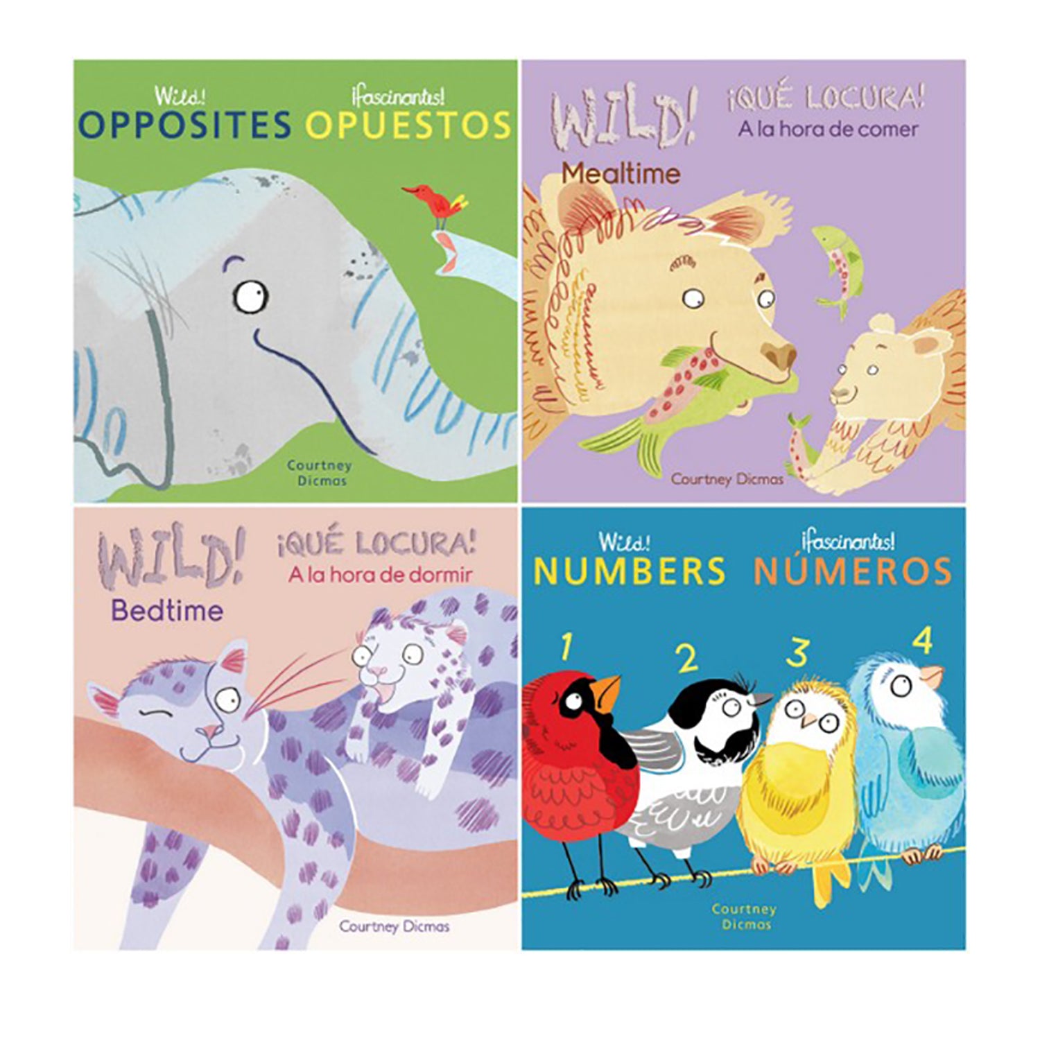 Child's Play Books Wild Concepts! 8-Book Bilingual Board Book Set