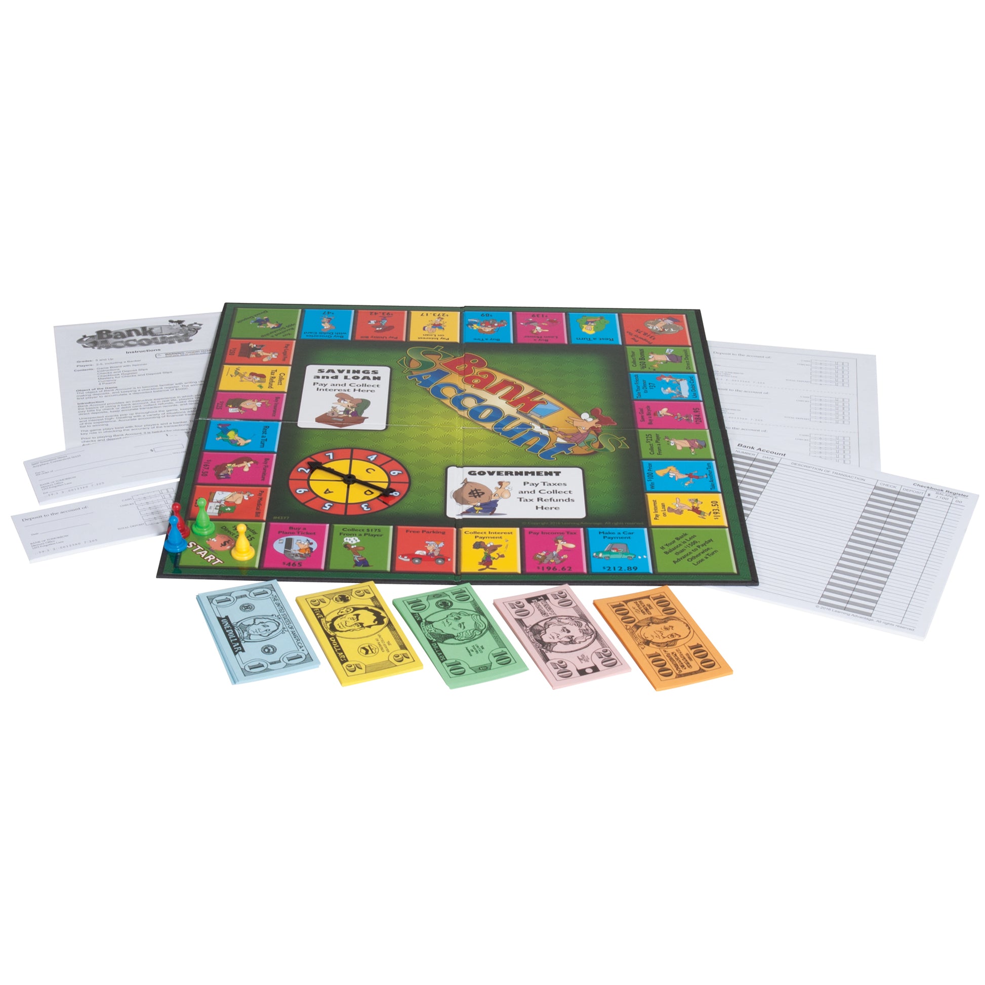 Learning Advantage Bank Account Simulation Game - Educational Financial Board Game