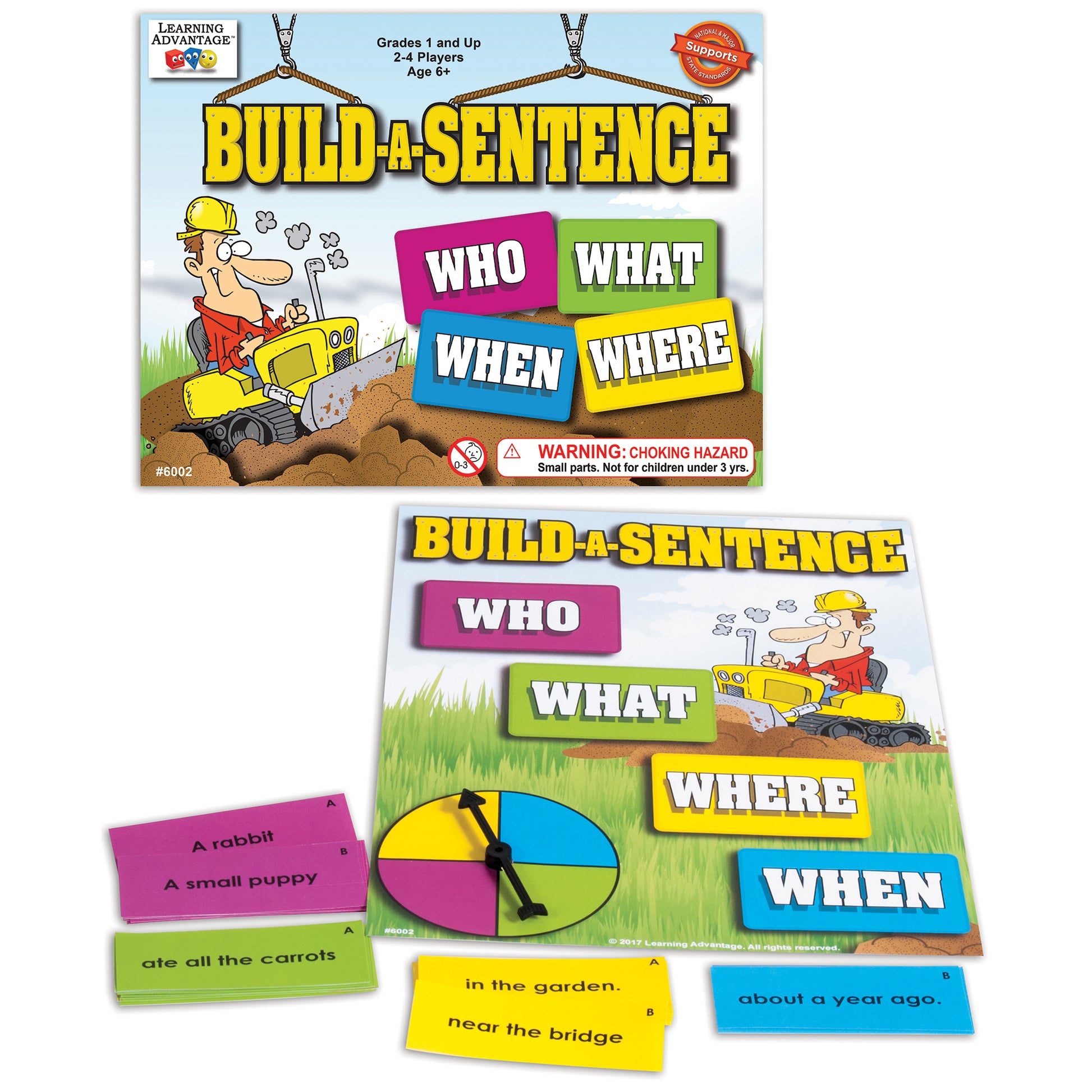 Learning Advantage Build-A-Sentence Game - Double Pack Delight