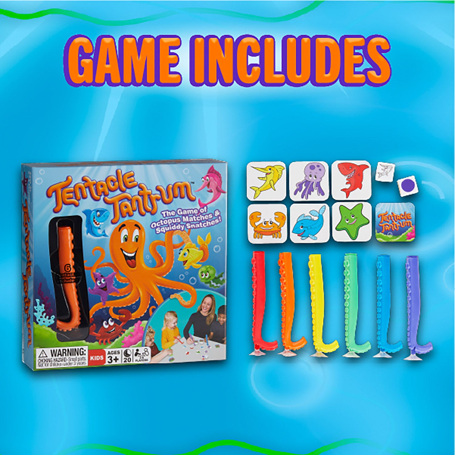 Continuum Games Tentacle Tantrum Color & Shape Matching Game