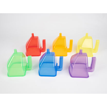 TickiT Colorful Translucent Funnels – Set of 6