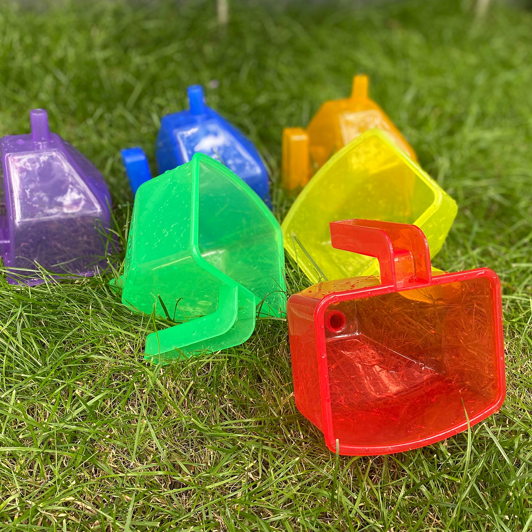 TickiT Colorful Translucent Funnels – Set of 6