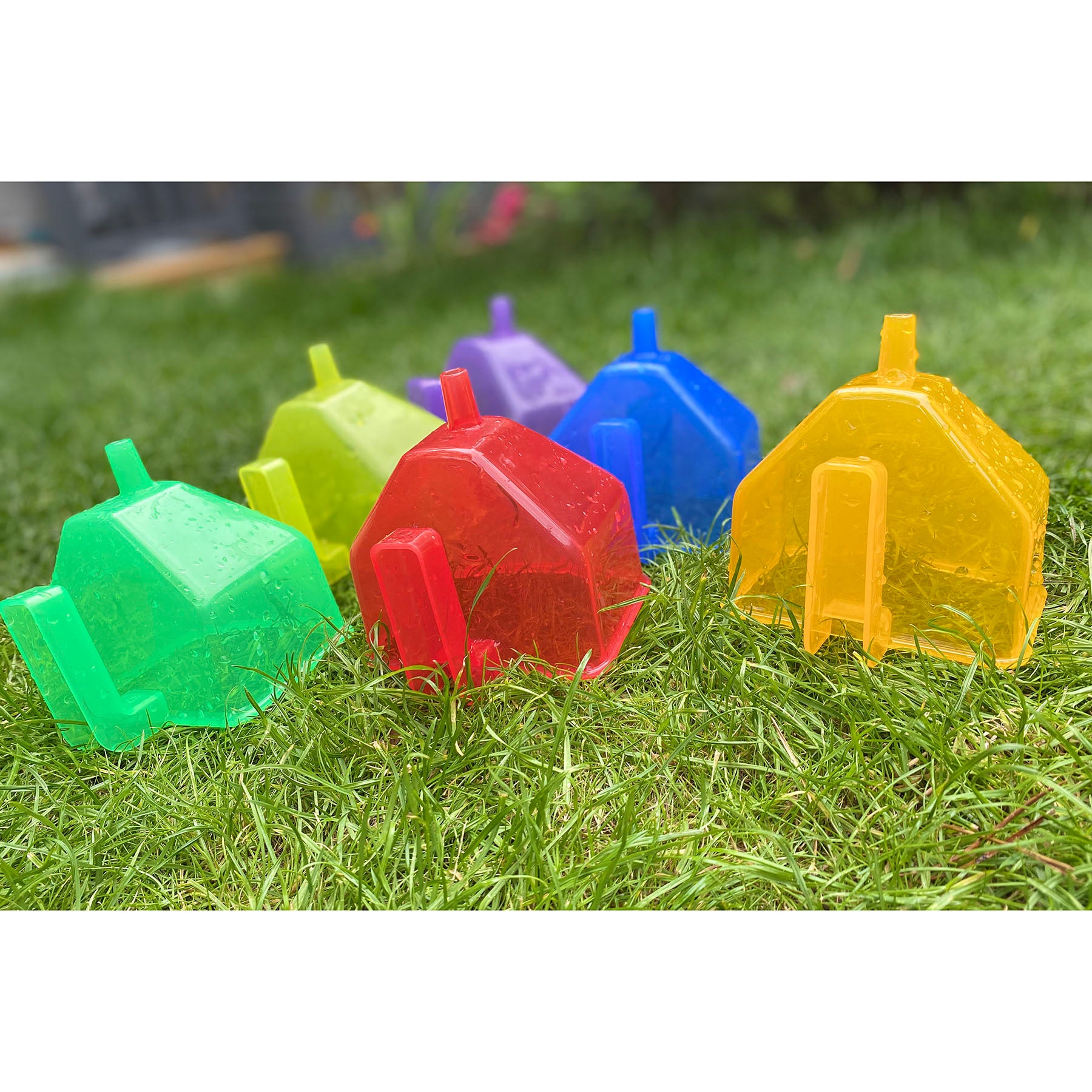 TickiT Colorful Translucent Funnels – Set of 6